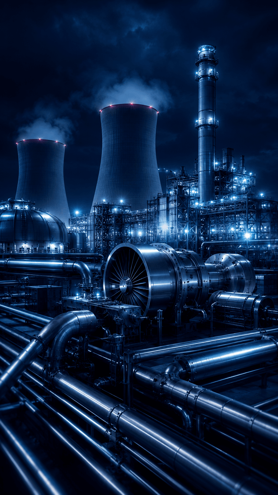 Power Plants industrial application supplied by NESCO Pipe & Tubes