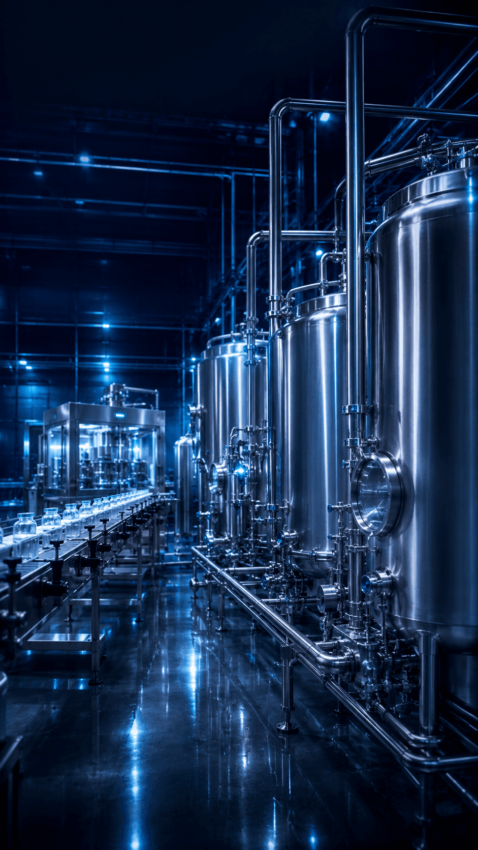 Food & Pharma industrial application supplied by NESCO Pipe & Tubes